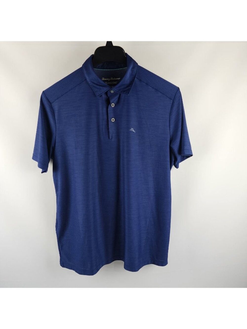 Tommy Bahama Shirt Mens Medium Blue Palm Coast Islandzone S/S Polo